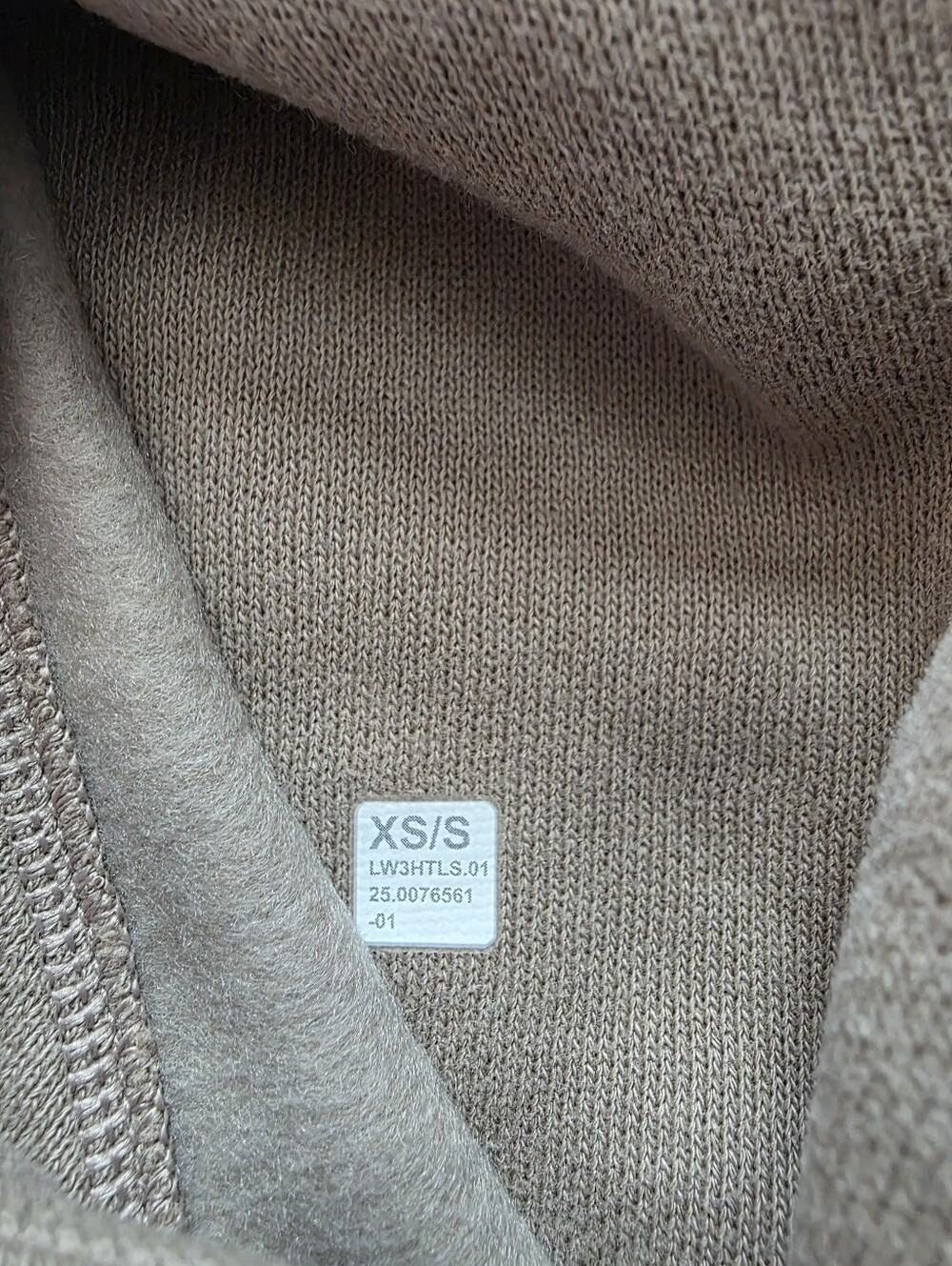 NWT Lululemon Scuba Oversized Full Zip Hoodie Sheer Oak XS/S - Picture 6 of 6